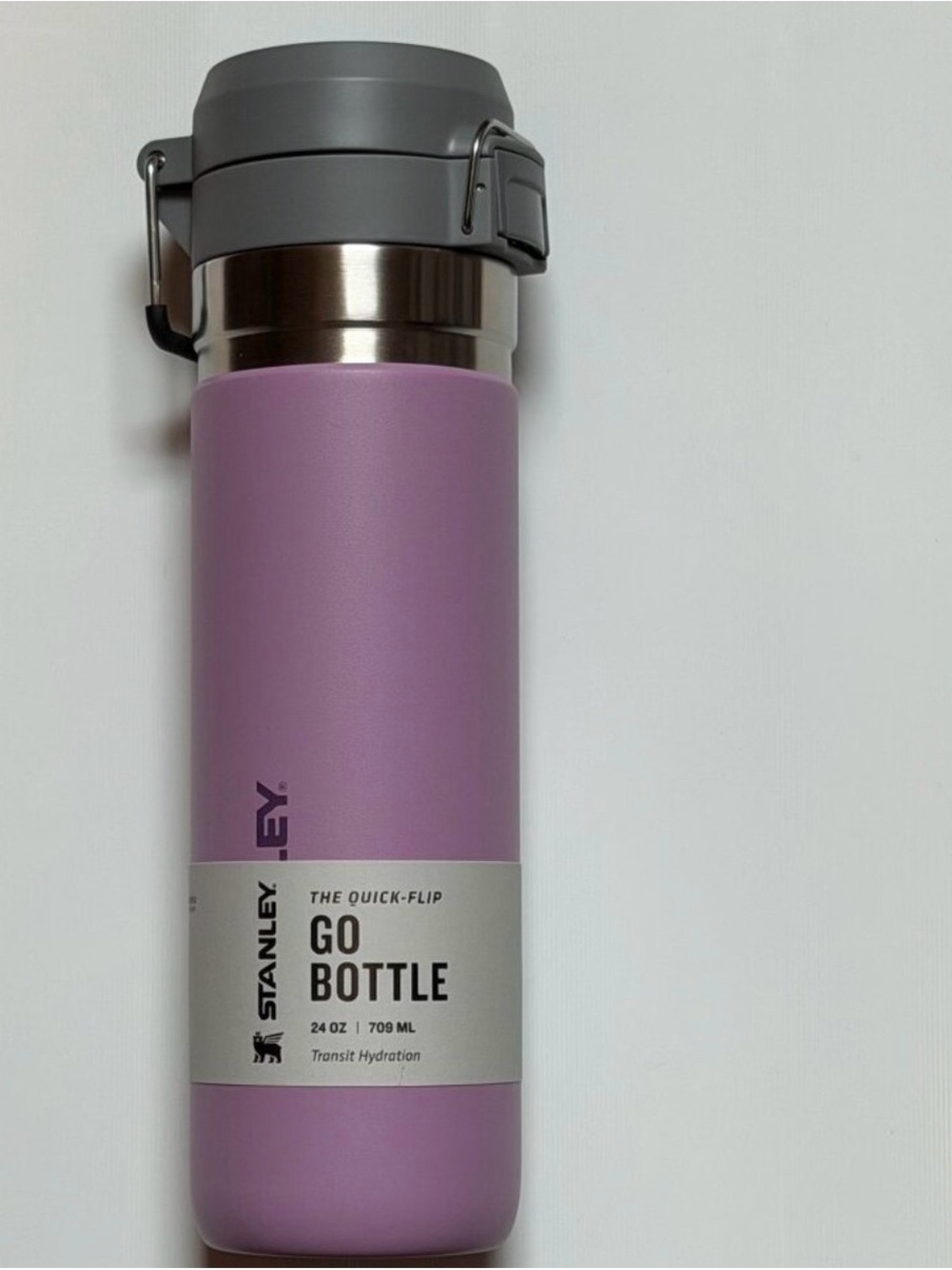 Stanley Go Bottle in Lilac with Gray Lid